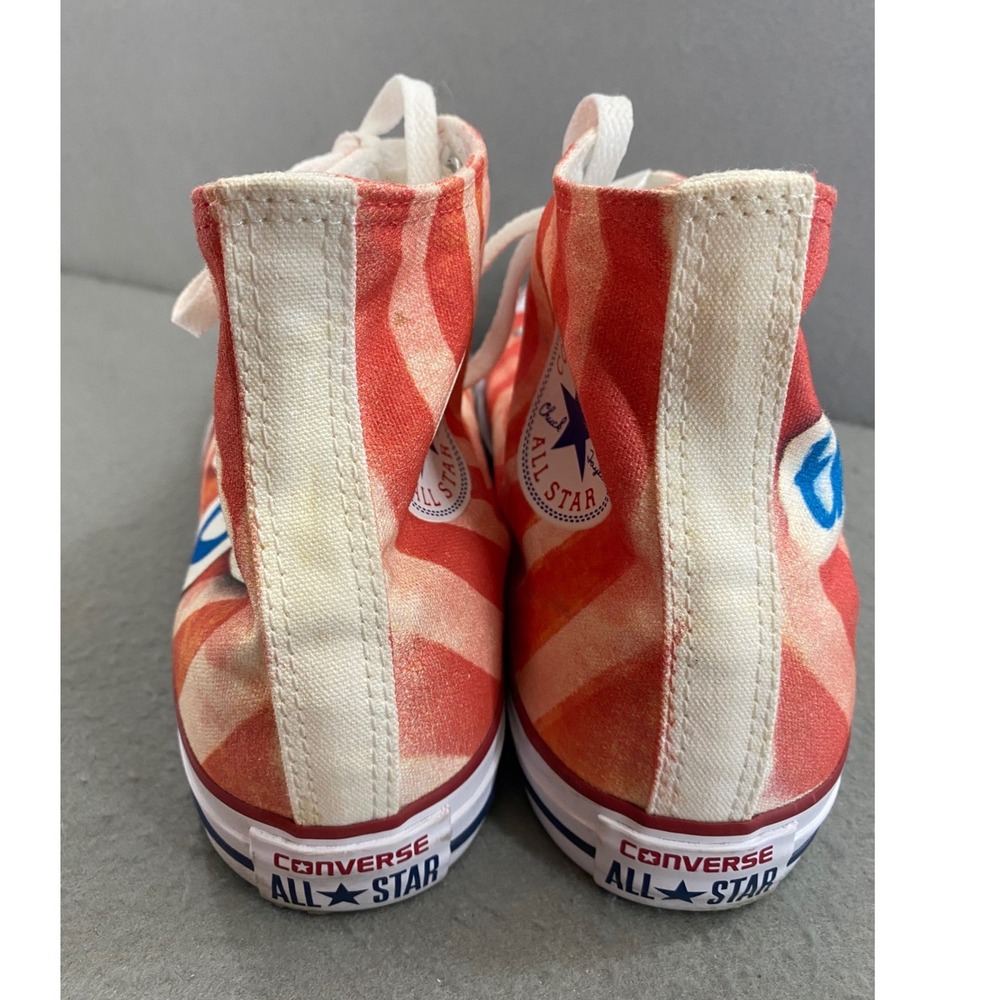 Converse Chuck Taylor All Star High Top The B-52s Band Red Swirl Mens 9 W 11 - Picture 4 of 10